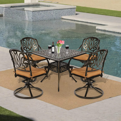 4 - Person Patio Conversation Set with Cushions