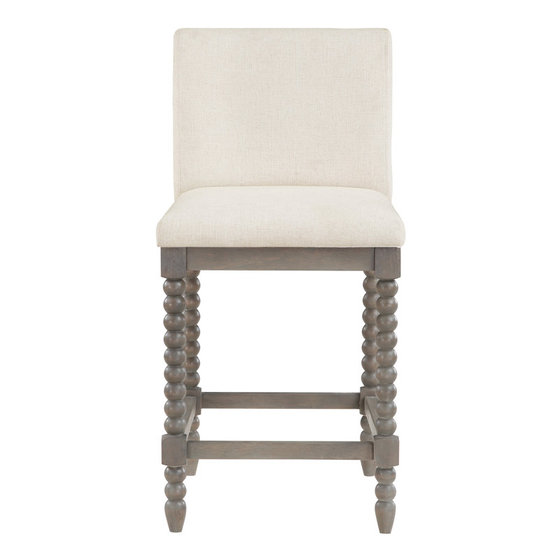 Tabouret de comptoir 26,5 po Lippold, Blanc