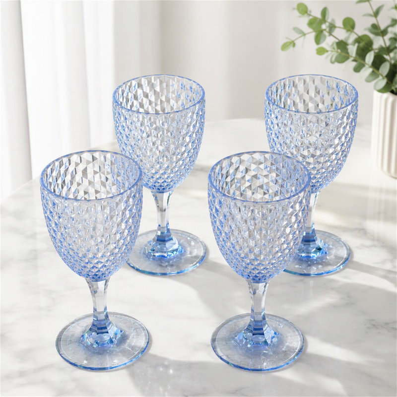 Plastic Wine Glasses Set of 4 (12oz)