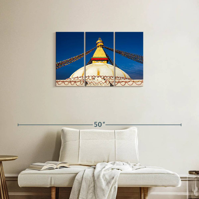 Adella Boudhanath Stupa, 20" H x 33" W