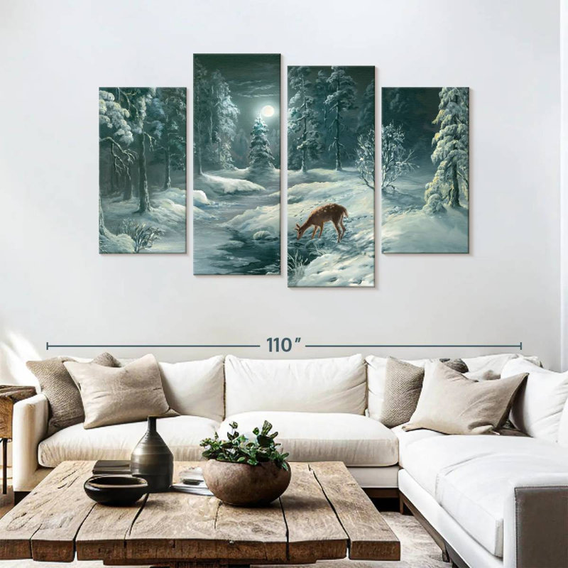Brampt Nighttime Forest, 54" H x 84" W