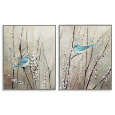 Oiseaux bleus «Peaceful perché» par Julia Purinton