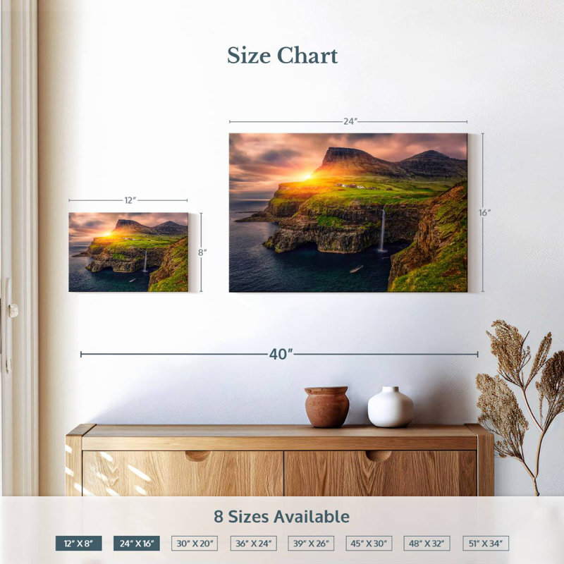 Gillard Gasadalur Village Cliff, H 16 po x l 24 po