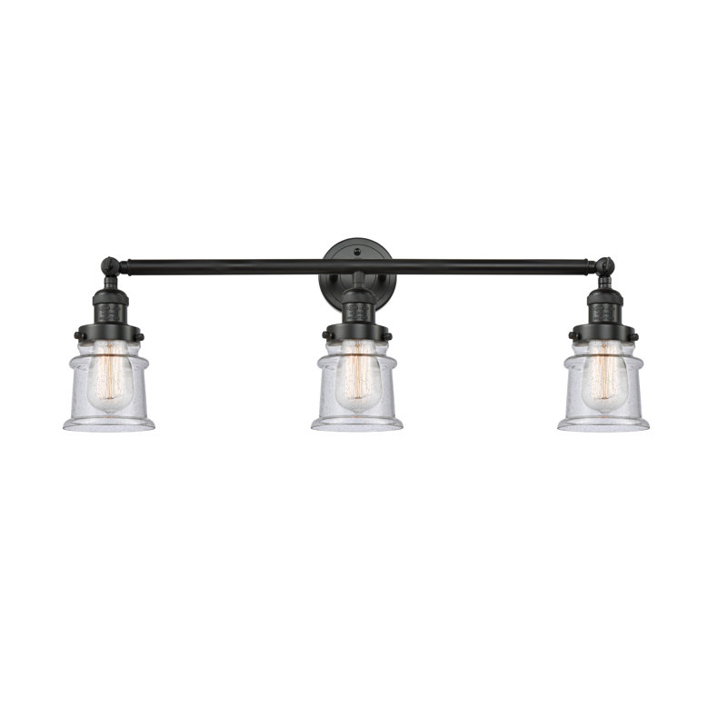 Alexandira 3 - Light Dimmable Vanity Light, 6 Watt Vinage LED Bulb, Seedy, Oil Rubbed Bronze