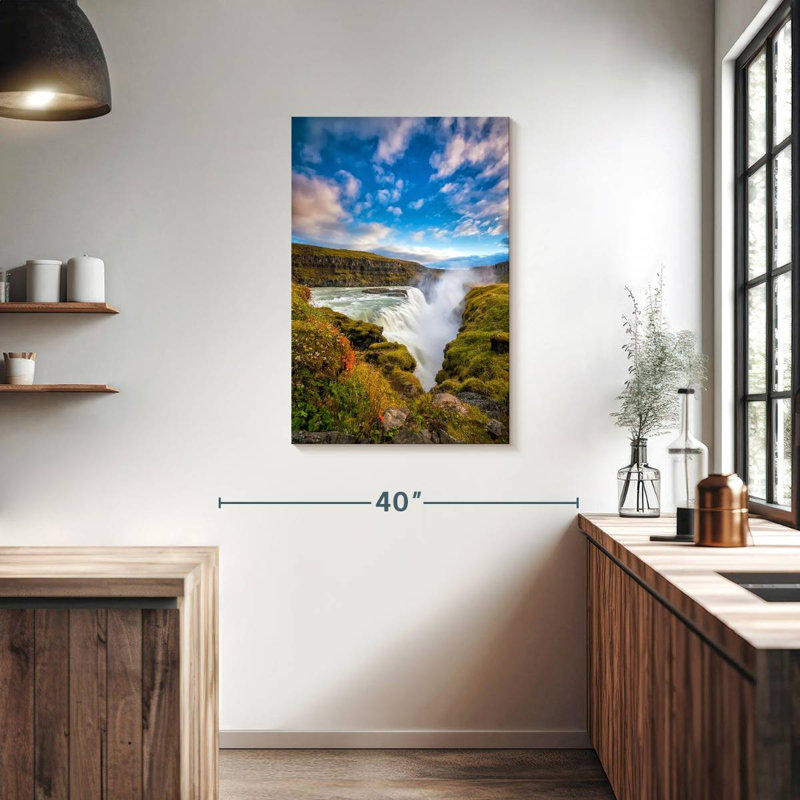 Alvord Meadow près des chutes Gullfoss, H 36 po x l 24 po