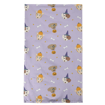 Serviette de thé pour chiens fêtes
