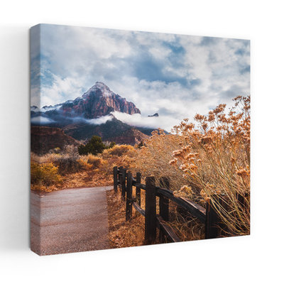 Art contemporain, paysage paisible d'automne paisible