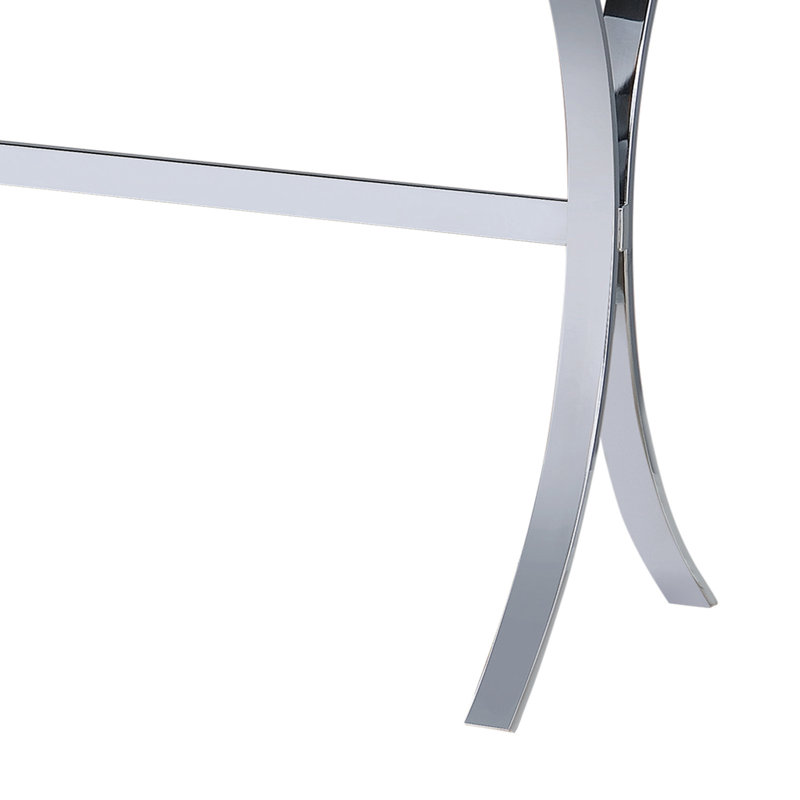 2-Drawer Console Table Clear Mirror