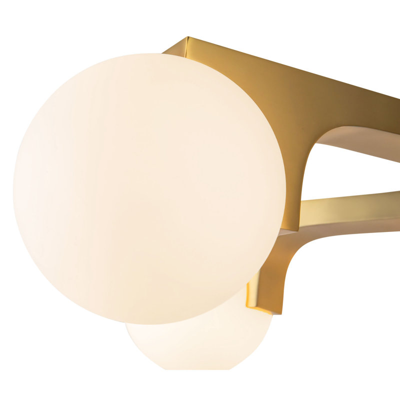 Briar 37-in Black Chandelier, Brushed Gold