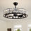 31'' Dimmable Crystal Ceiling Fan With Light Kit And Remote Control