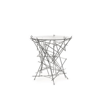 Blow Up Glass End Table