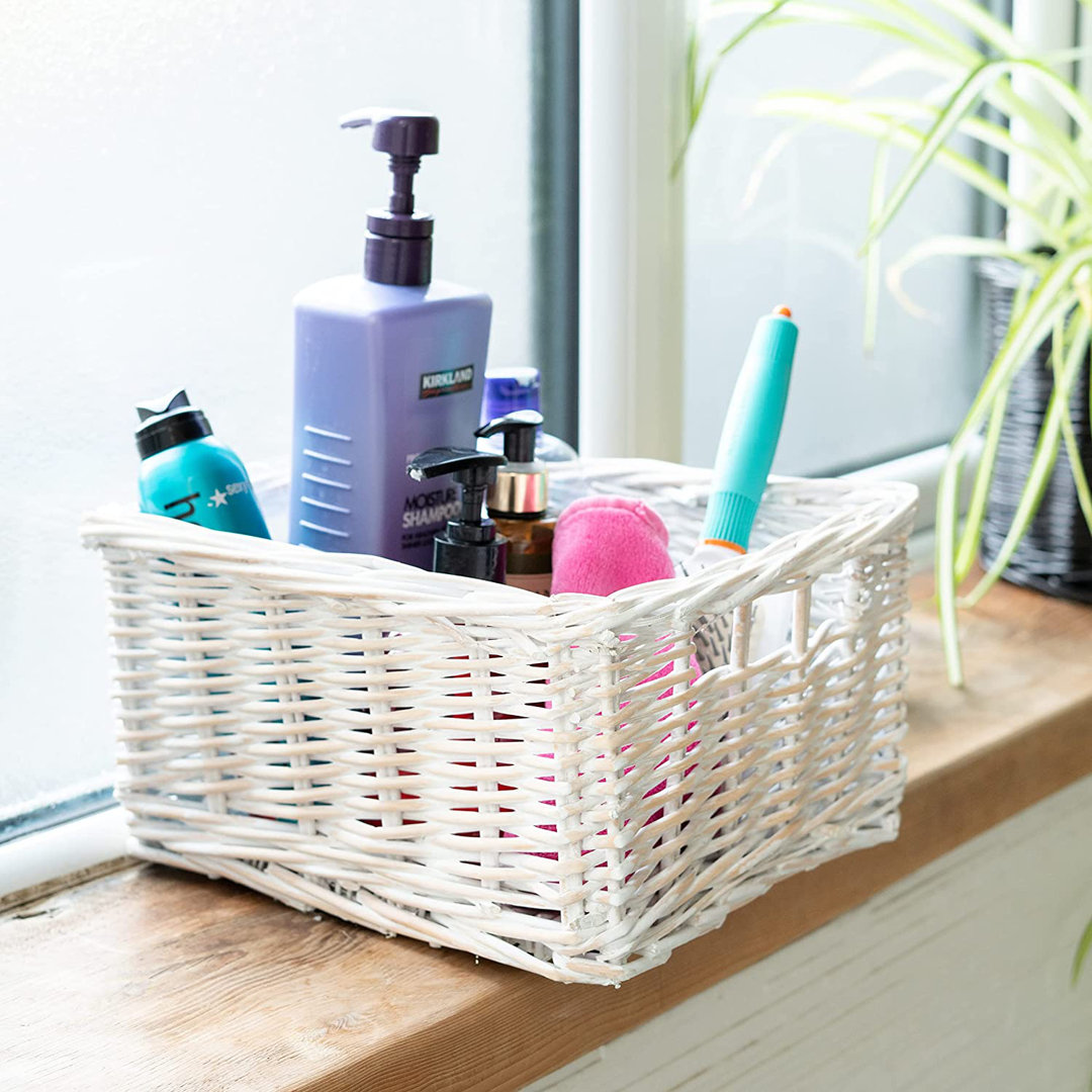 Rectangular Wicker Storage Basket