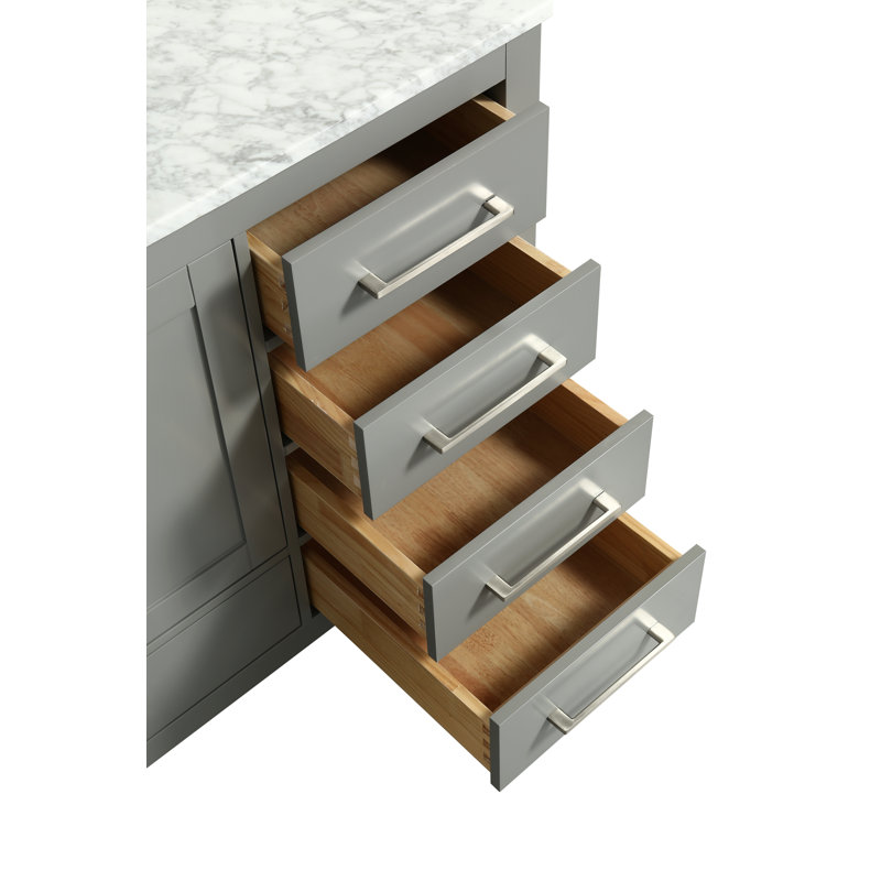 Minnich 60" Single Bathroom Vanity Set, Gray