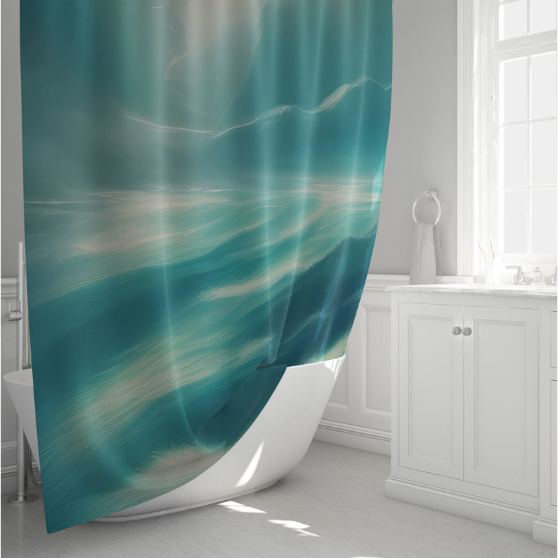 Codnor Abstract Shower Curtain, 93" H x 70" W