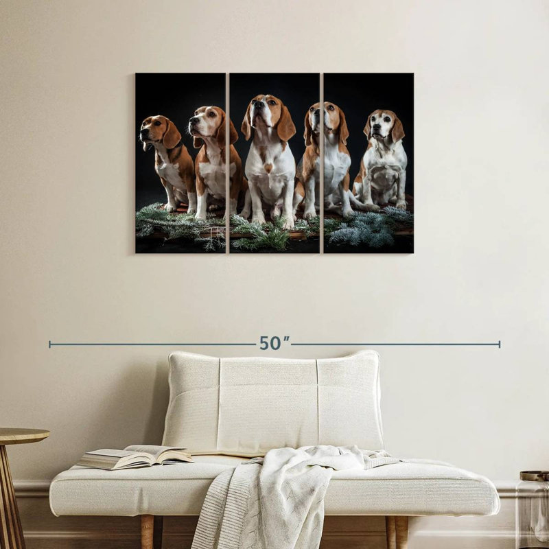 Beagle Squad, 24" H x 38" W