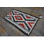 Classic Native American Design Antique Navajo Flat Weave Rug