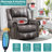 Heated Massage Swivel Rocking Recliner-1983492148
