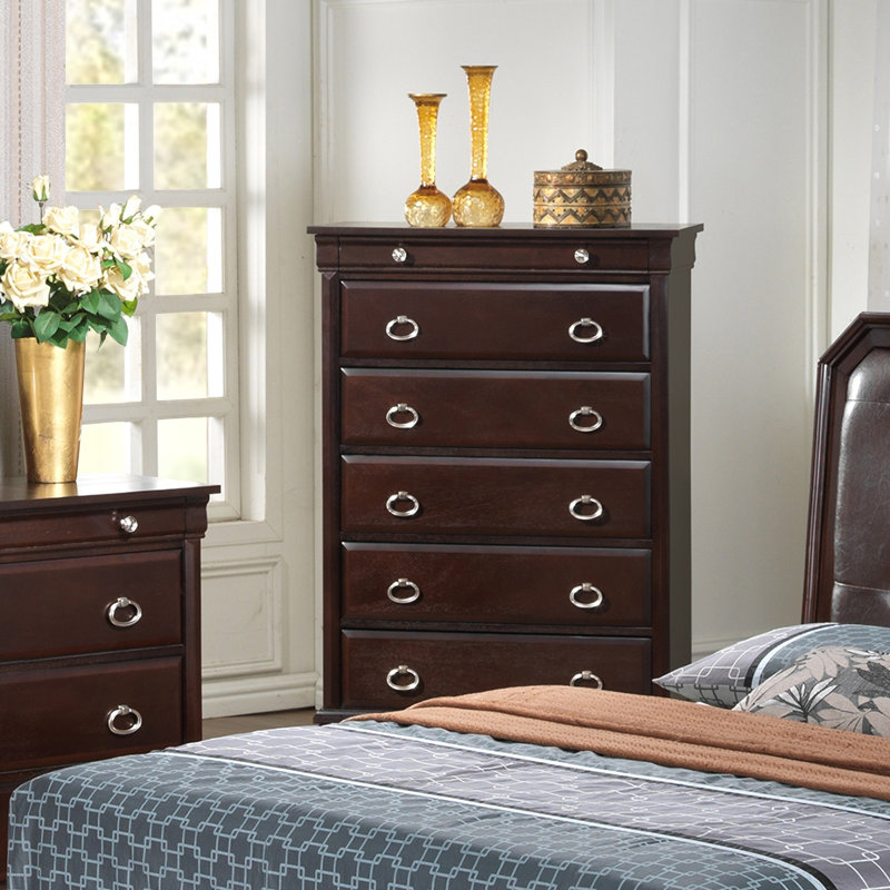 Charly 6 Drawer Chest, Cappuccino