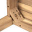 Causeuse d'extérieur en bois d'acacia avec table basse