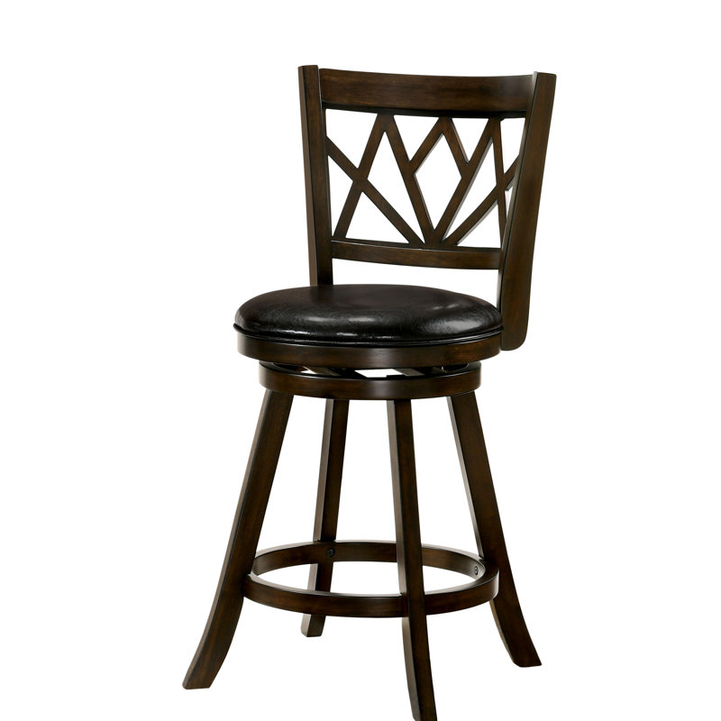 Tabouret de bar Rickey, Cerisier brun, Tabouret de comptoir (siège d'une hauteur de 24,6