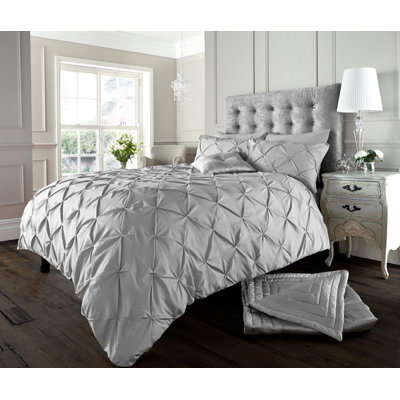 Solid Colour Duvet Cover Set with Pillowcases