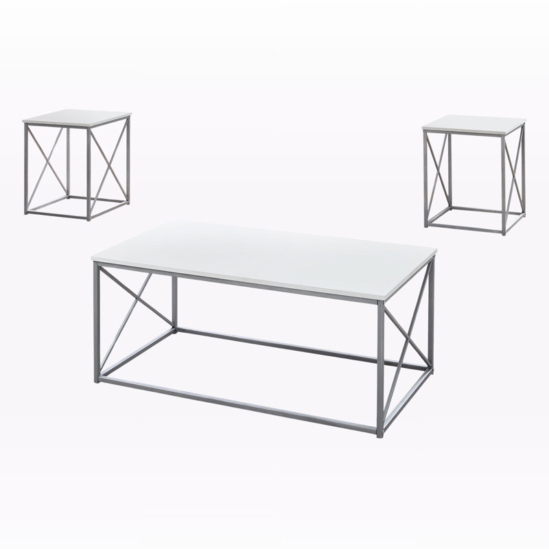 Table de bout, table d'appoint, 3 pièces Davet