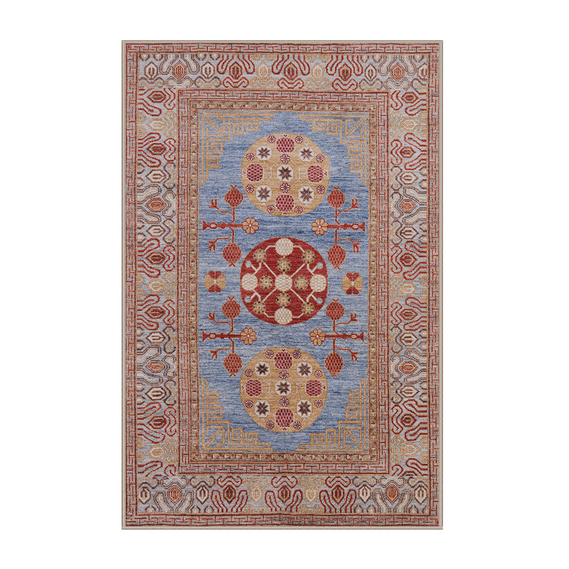 Tapis brun à motif oriental, Rectangle 2 pi x 3 pi