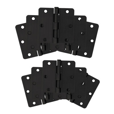 Charnières de porte à roulement à billes H 3,5 po x l 3,5 po