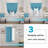 Curtain Thermal Insulated Tie Up Window Shade Light Blocking Curtains for Bathroom, Rod Pocket Single Panel-362268555