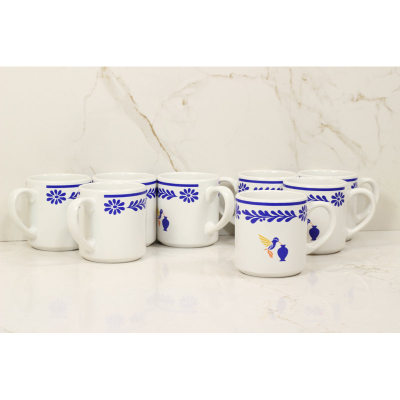 Colibri Collection 8-Piece Mug Set, Set of 8
