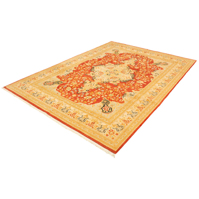 One-of-a-Kind 10'0" X 13'9" New Age Wool Area Rug in Yellow