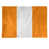 Orange / blanc