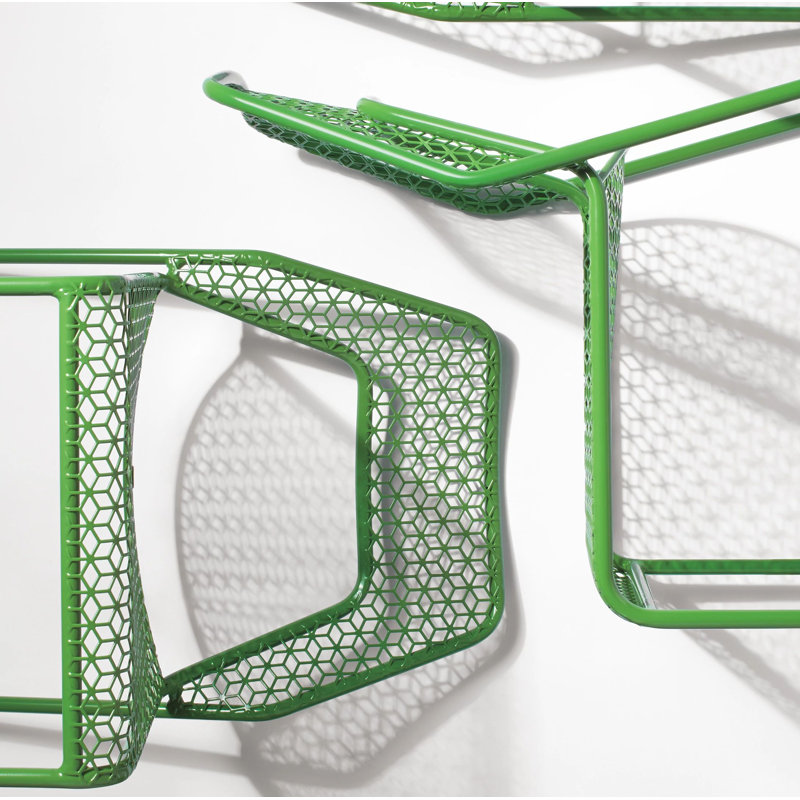 Hot Mesh Outdoor Stool, Green, Bar Stool (30.5" Seat Height)