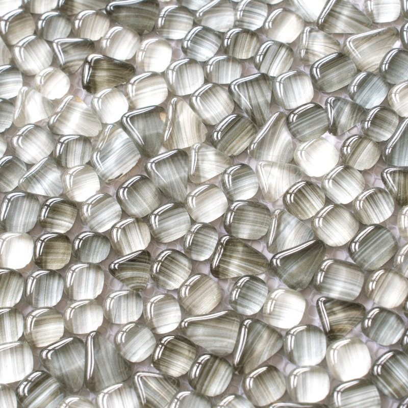 Carreaux de mosaïque en verre, Gris