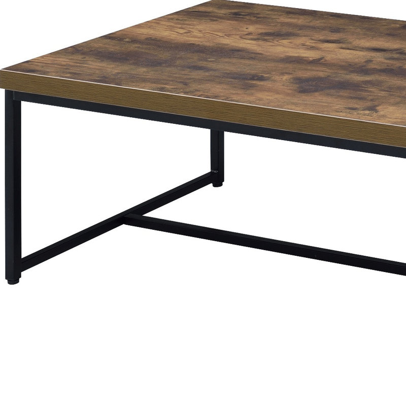 Oakgrove Rectangular Coffee Table in Weathered Oak and Black