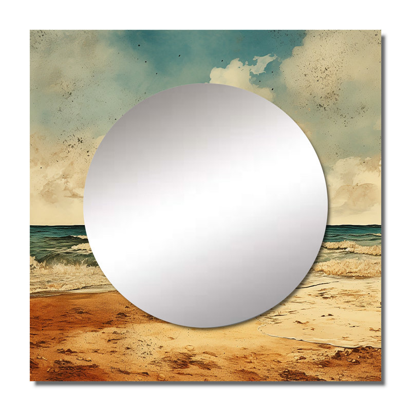 Miroir mural Laraine - Beach & Ocean, 29 po x 29 po