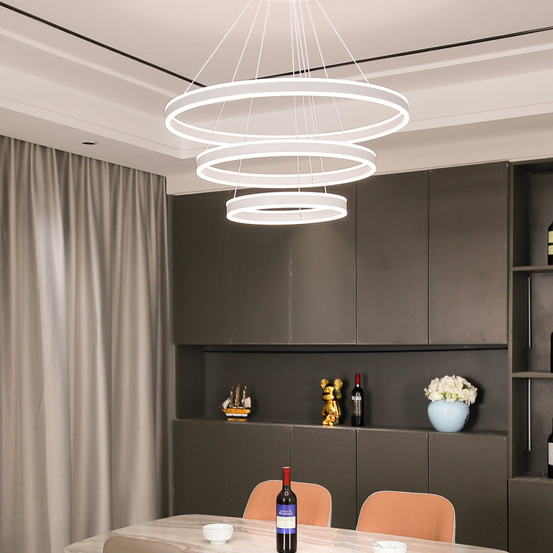 LED Pendant Light 3 Flames Jarom, White