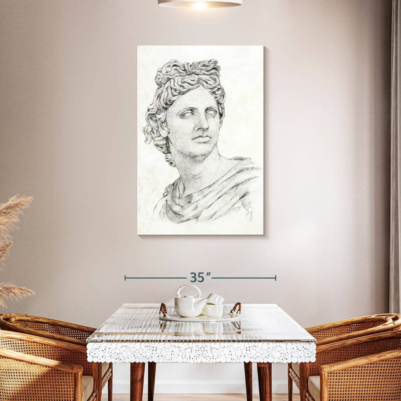 Leisha Greek Statue II, 45" H x 30" W