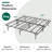 14'' Black Metal Platform Bed Frame With 12 leg-support, No Box Spring Needed, King Size