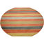 Tapis rayé orange / jaune / noir Vassar-559964652
