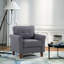 Fauteuil d'appoint, fauteuil avec accoudoirs, canapé rembourré pour salon