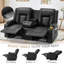 Causeuse inclinable avec console et haut-parleurs Bluetooth, canapé inclinable manuel Rv-811997955