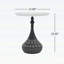 Table d'appoint en métal Accent