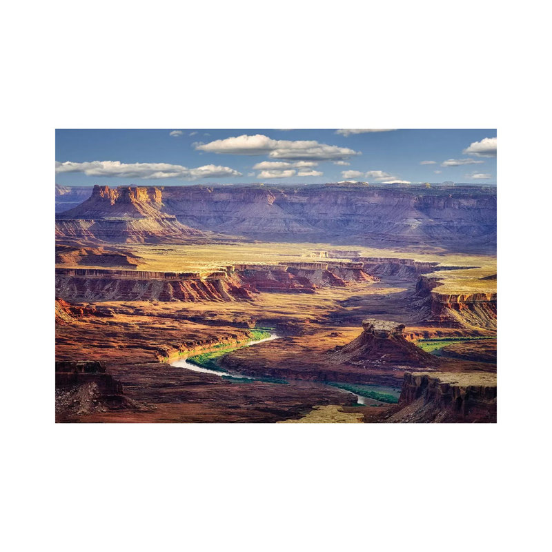 «Desert Stram» par Dennis Frates - Toile tendue avec châssis sur toile, H 12 po x l 18 po x 1,5 po