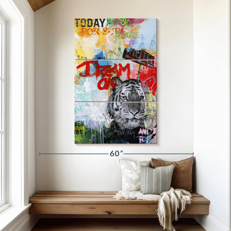 Brampt Tiger King, 50" H x 32" W