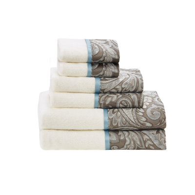 Ensemble de 6 serviettes en jacquard