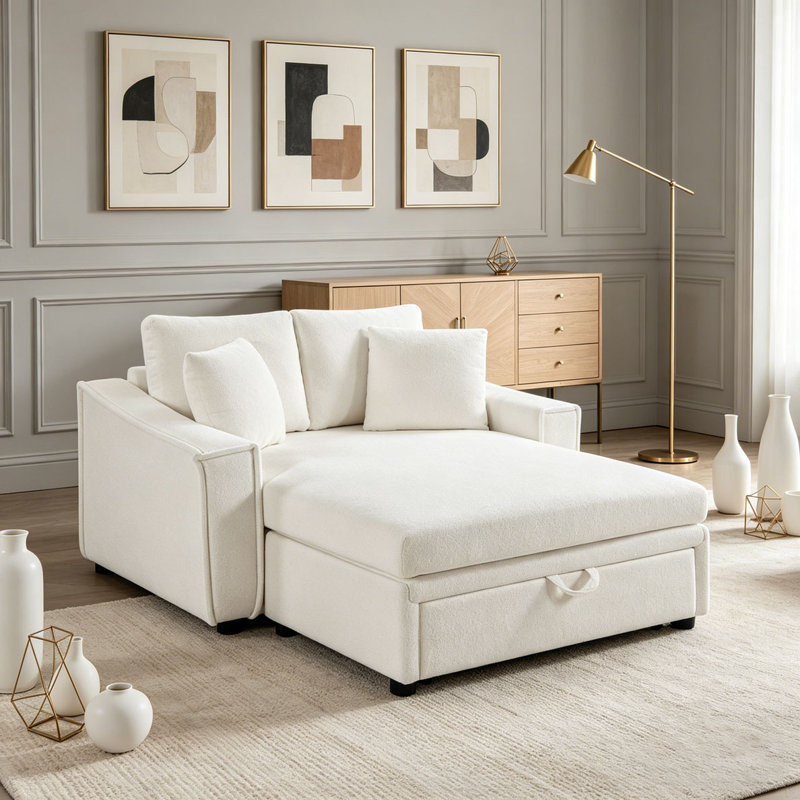 Canapé moderne 53,5 ", Gris