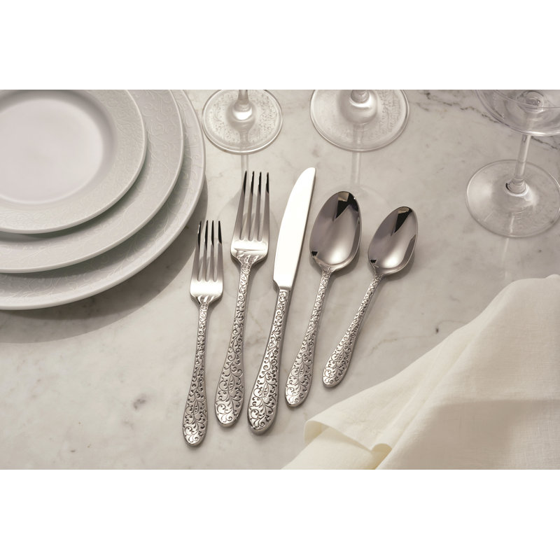 Ivy Flourish AD Coffee Spoons by Oneida (18/10)