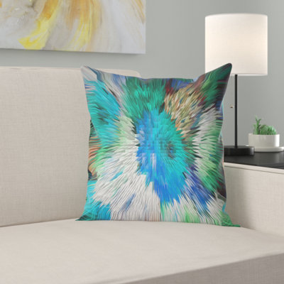 Coussin décoratif fleurs en tissu 3d floral extrusive