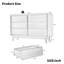 Commode double 6 tiroirs avec design biseauté et rétro, brun, l 47,3 po x P 13,5 po, convenant pour le rangement - style pouces de large, commode de salon